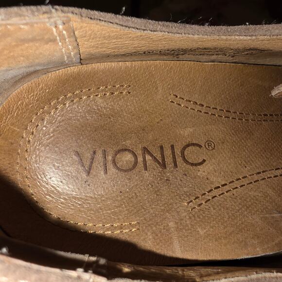 VIONIC Men\'s Size 13 Suede Loafers Bowery Graham Oxford Tan Comfort Good cond. main image 10